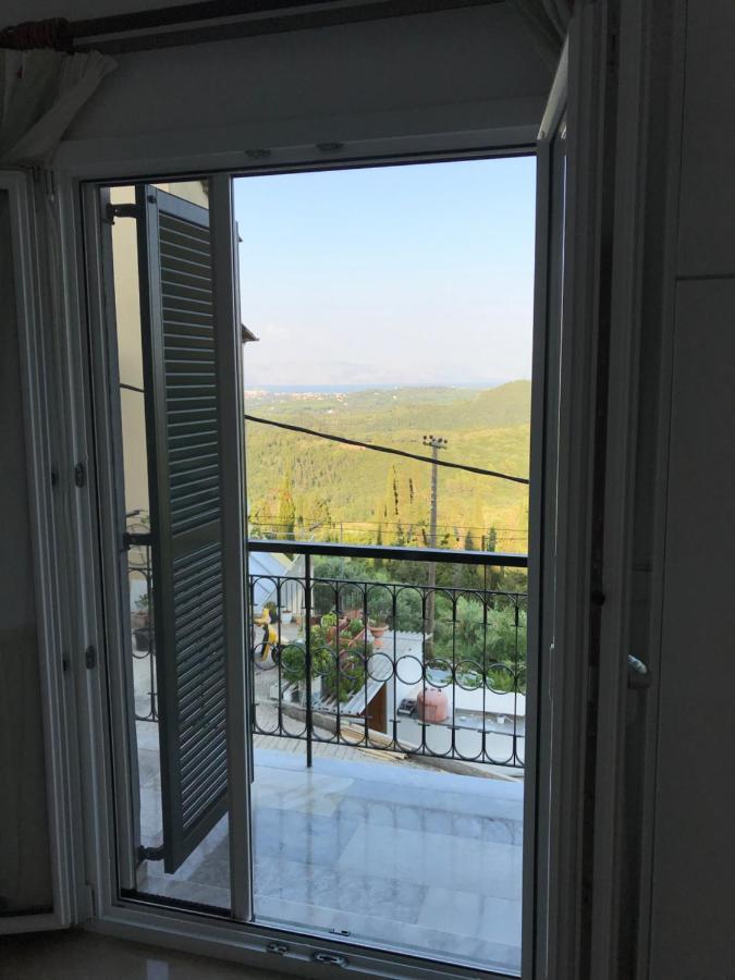 Schoenes Familienappartement In Pelekas, Corfu Mit Meerblick Extérieur photo